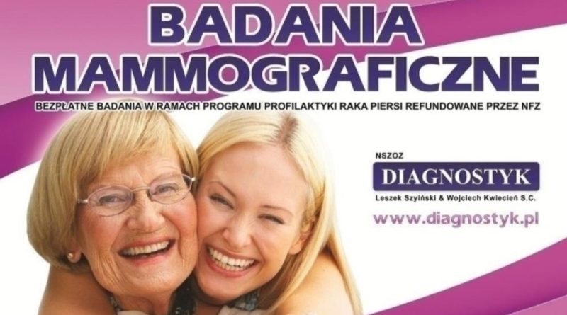 Badania mammograficzne w Swarzędzu – bezpłatnie,12 marca