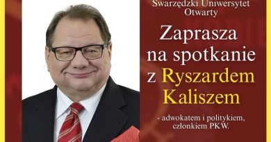 Ryszard Kalisz gościem Swarzędzkiego Uniwersytetu Otwartego