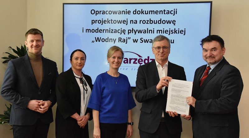 Rozbudowa pływalni Wodny Raj w Swarzędzu – umowa na projekt