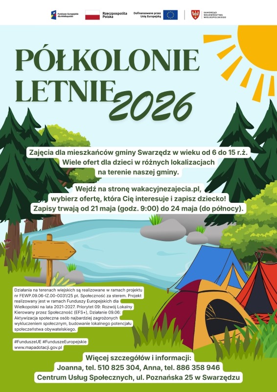 Półkolonie letnie w gminie Swarzędz – ruszają zapisy