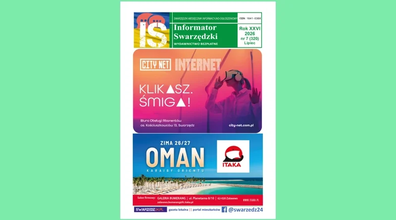 Lipcowe wydanie Informatora Swarzędzkiego - zapraszamy!