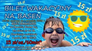 Wakacyjna oferta Pływalni „Wodny Raj”. Specjalne bilety