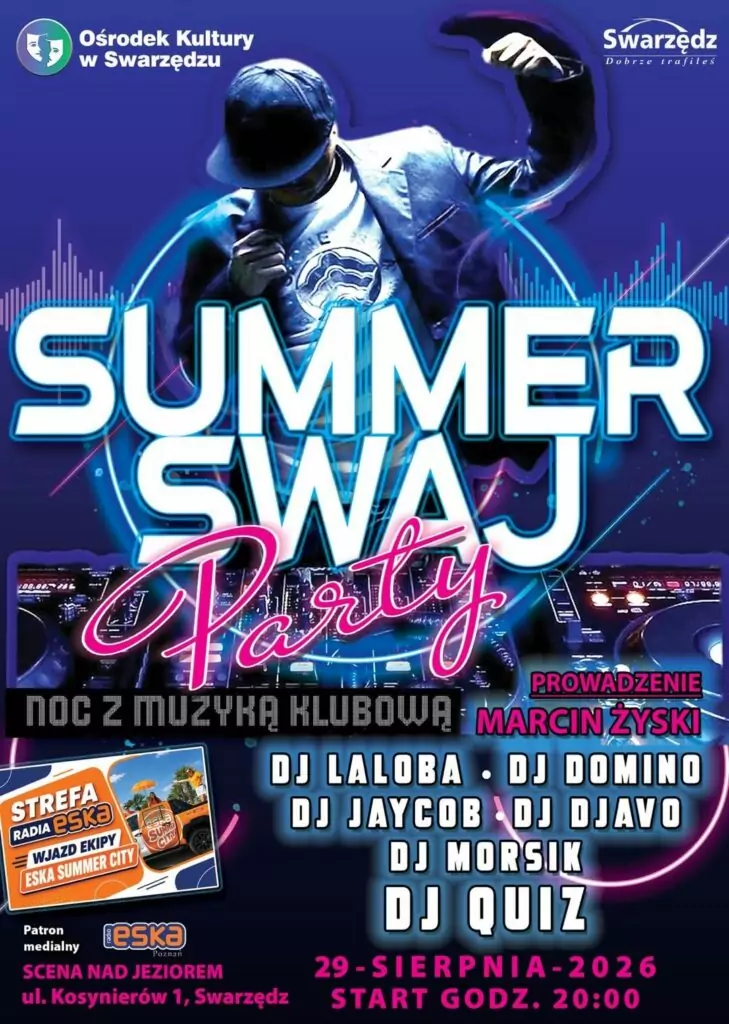 Summer Swaj Party 2026 – klubowa noc na Scenie nad Jeziorem
