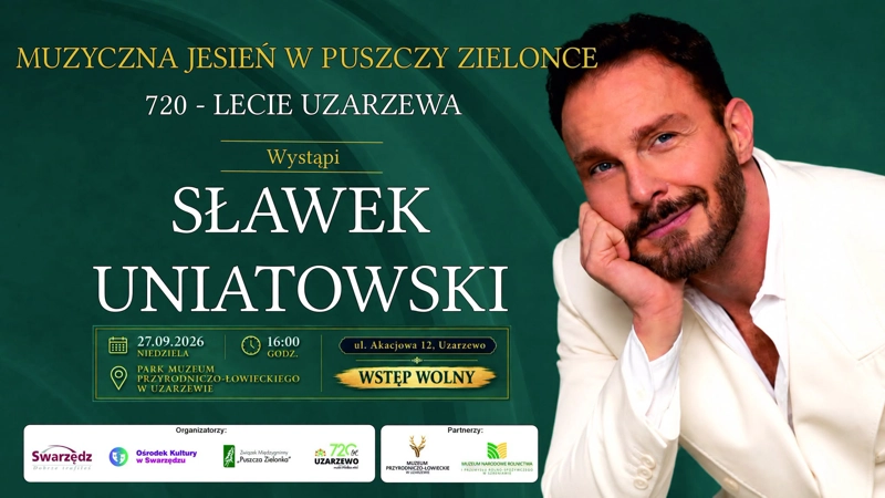 Sławek Uniatowski wystąpi w Uzarzewie z okazji 720-lecia