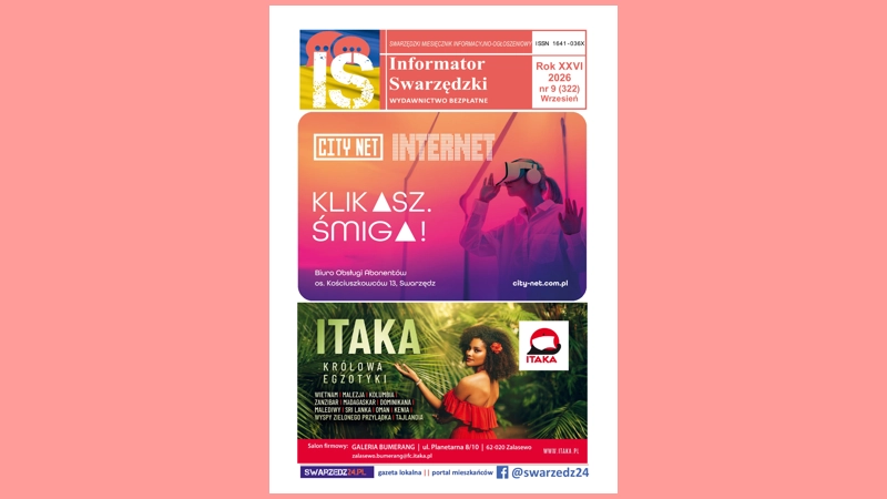 Nowy Informator Swarzędzki - wrzesień 2026 - zapraszamy!
