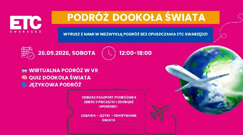 Podróż dookoła świata bez wyjeżdżania ze Swarzędza. ETC zaprasza dzieci na wyjątkową wyprawę